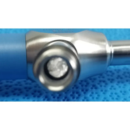 Silver surgical instrument with blue handle and metallic joint for stryker ideal eyes 10mm autoclavable use