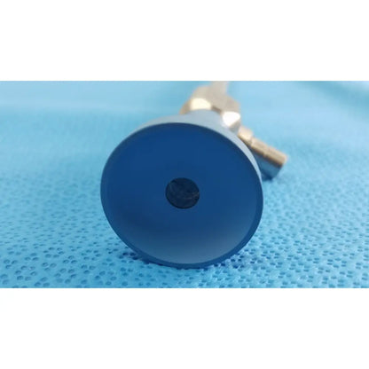 Blue cylindrical ideal eyes 10mm medical device with metallic connector for autoclavable use by stryker