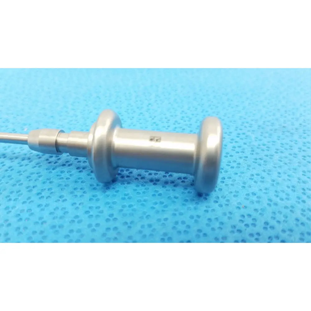 Silver trocar surgical orthopedic instrument with cylindrical handle and threaded shaft by stryker 502-344-500