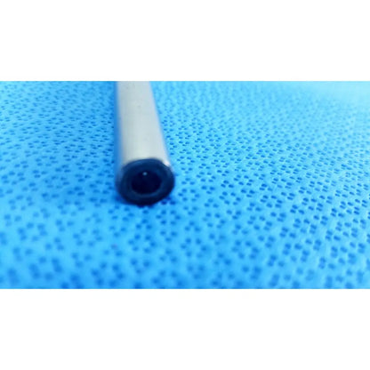 Silver-colored cylindrical 10mm 0° autoclavable endoscope with black end cap for reuse medical applications by stryker