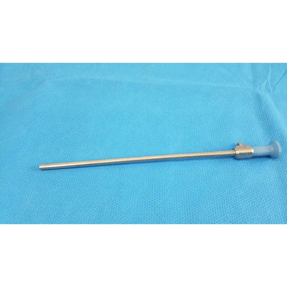 Silver stryker 502-457-010 10mm 0° autoclavable endoscope with metallic shaft and gray handle for reuse medical use