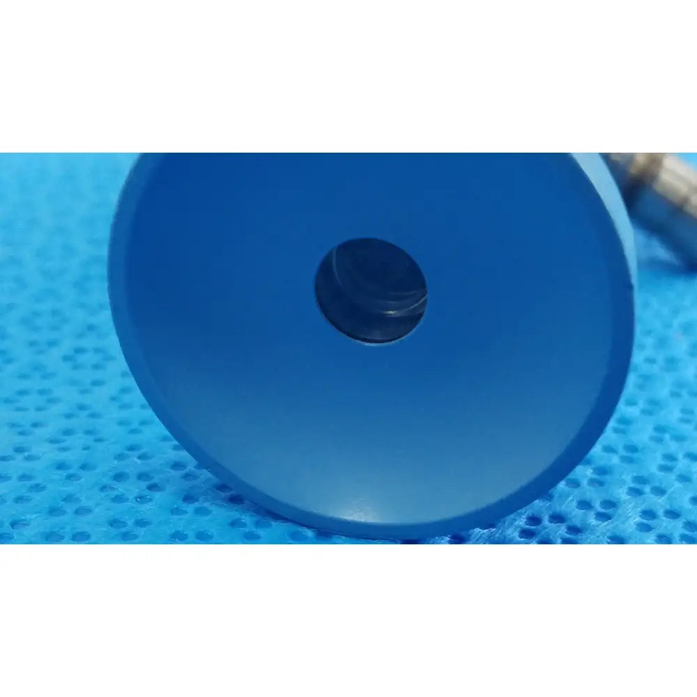 Blue circular lens holder with central aperture for stryker 502-457-010 10mm 0° autoclavable endoscope reuse medical device