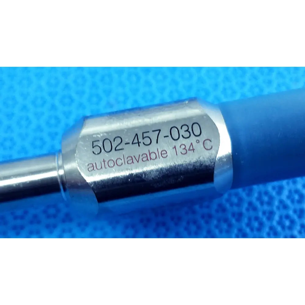 Silver metallic stryker 10mm 30° autoclavable endoscope with blue handle marked reuse medical autoclavable endoscope