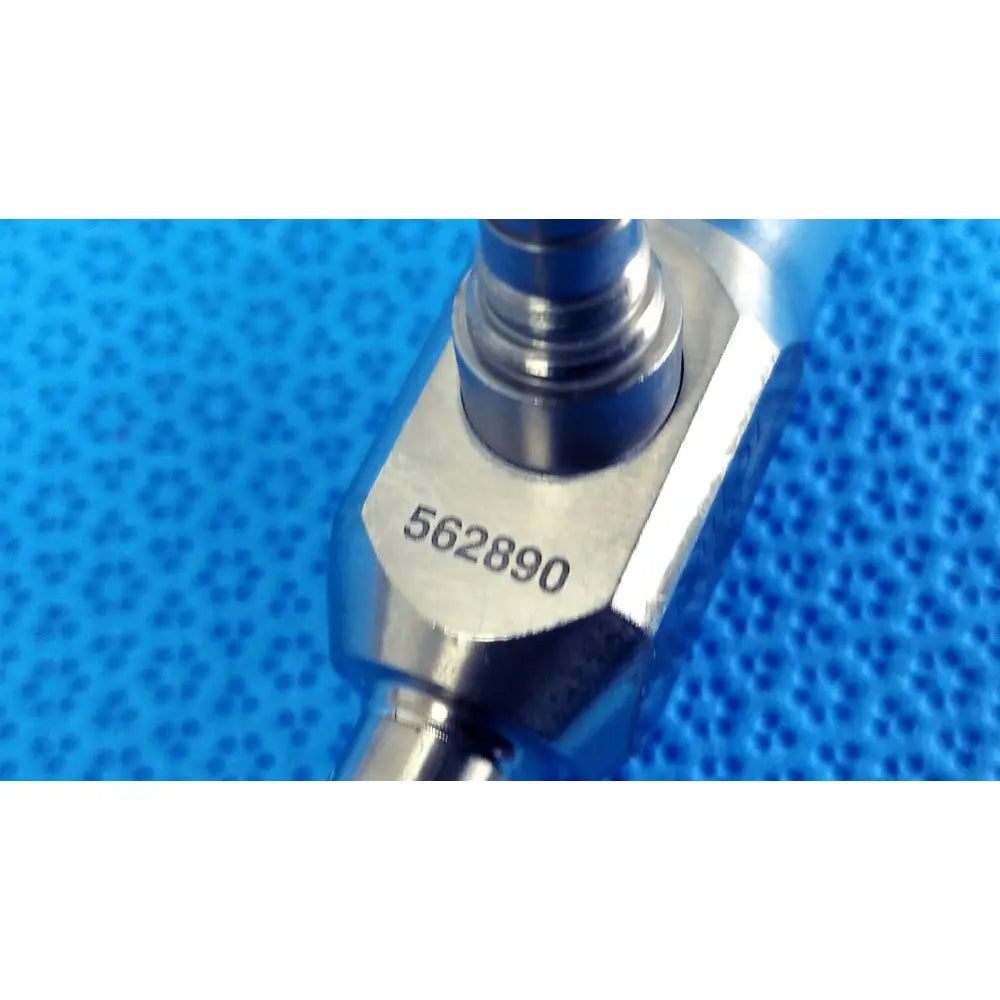 Silver metallic stryker 10mm 30° autoclavable endoscope with hexagonal body and engraved serial number 562890