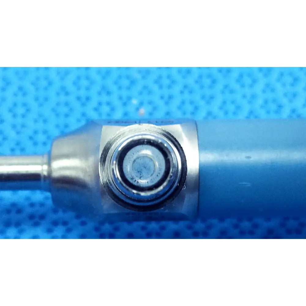 Blue-handled precision screwdriver with metallic threaded tip and silver housing for stryker ideal eyes 5mm endoscope