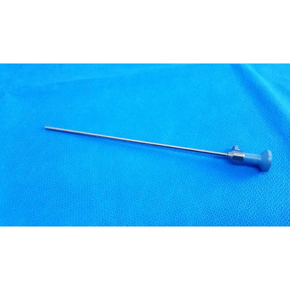 Silver surgical ideal eyes 5mm endoscope with blue ergonomic handle autoclavable for precise medical use