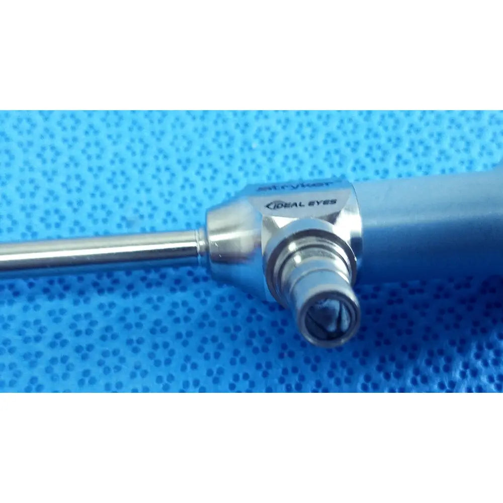 Silver and blue metallic stryker ideal eyes 5mm autoclavable endoscope with juryker branding and precision design
