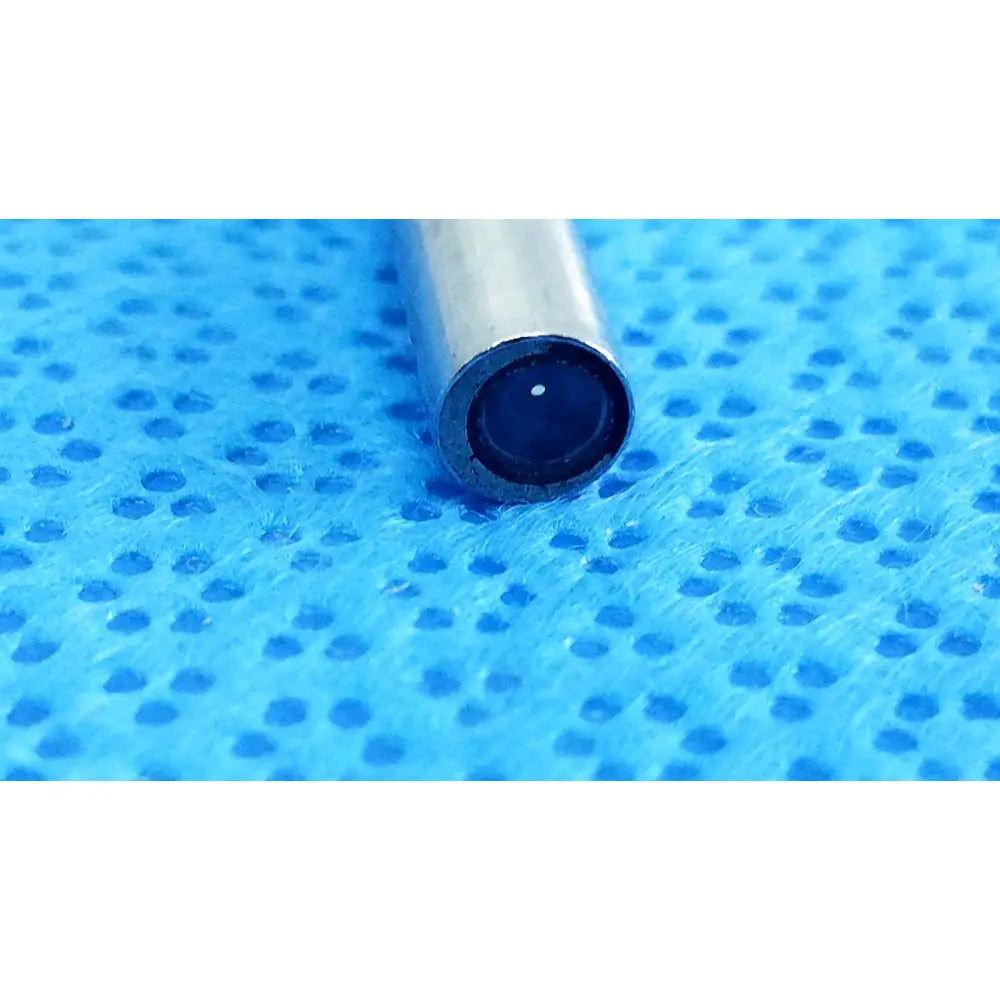 Silver cylindrical autoclavable endoscope with dark lens featuring ideal eyes 5mm 0 degree for medical use