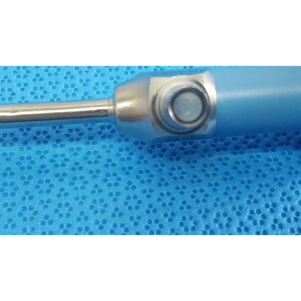 Blue-handled metallic shaft ideal eyes 5mm endoscope with hexagonal joint for surgical use by Stryker
