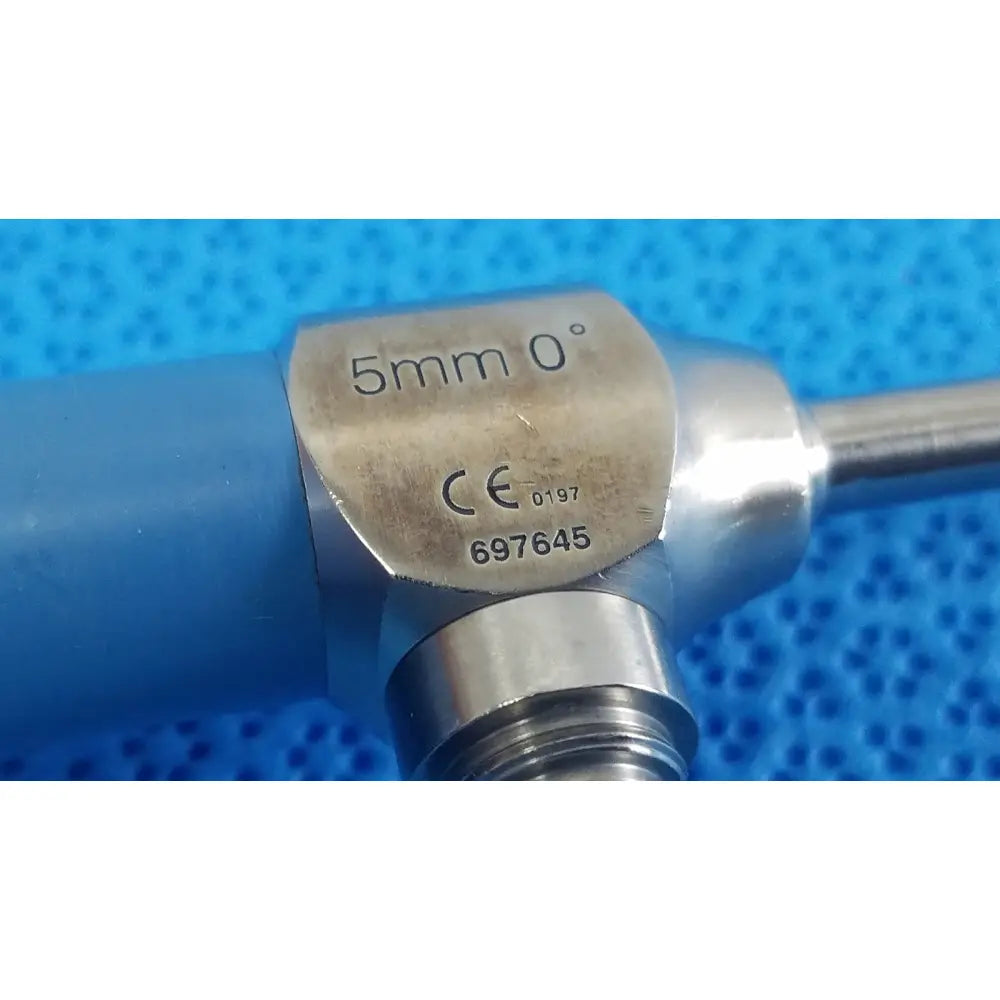 Silver stryker ideal eyes 5mm autoclavable endoscope with blue handle engraved markings ce certified serial number