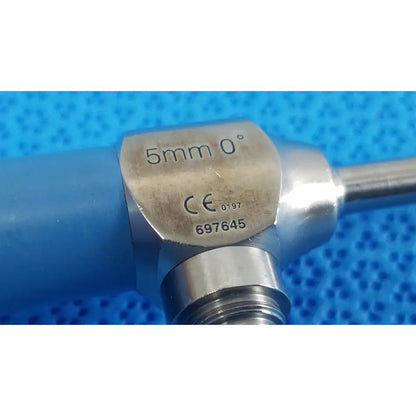 Silver stryker ideal eyes 5mm autoclavable endoscope with blue handle engraved markings ce certified serial number