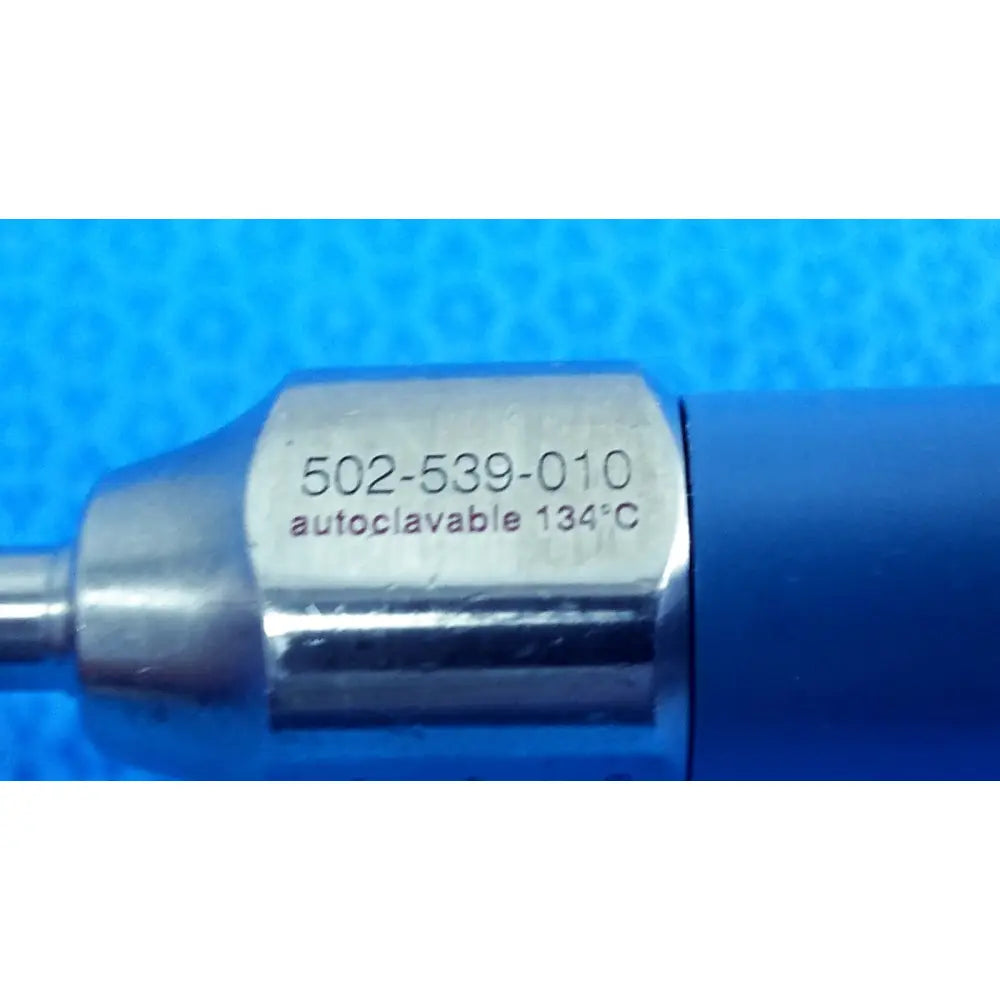 Silver metallic stryker ideal eyes 5mm autoclavable endoscope with engraved serial number and autoclave specs