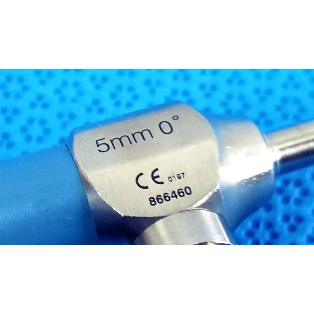 Silver ideal eyes 5mm autoclavable endoscope with 0 degree tip ce mark and serial number 866460 by stryker
