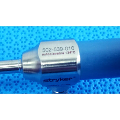 Blue and metallic stryker 502-539-010 ideal eyes 5mm autoclavable endoscope with engraved model number for medical use