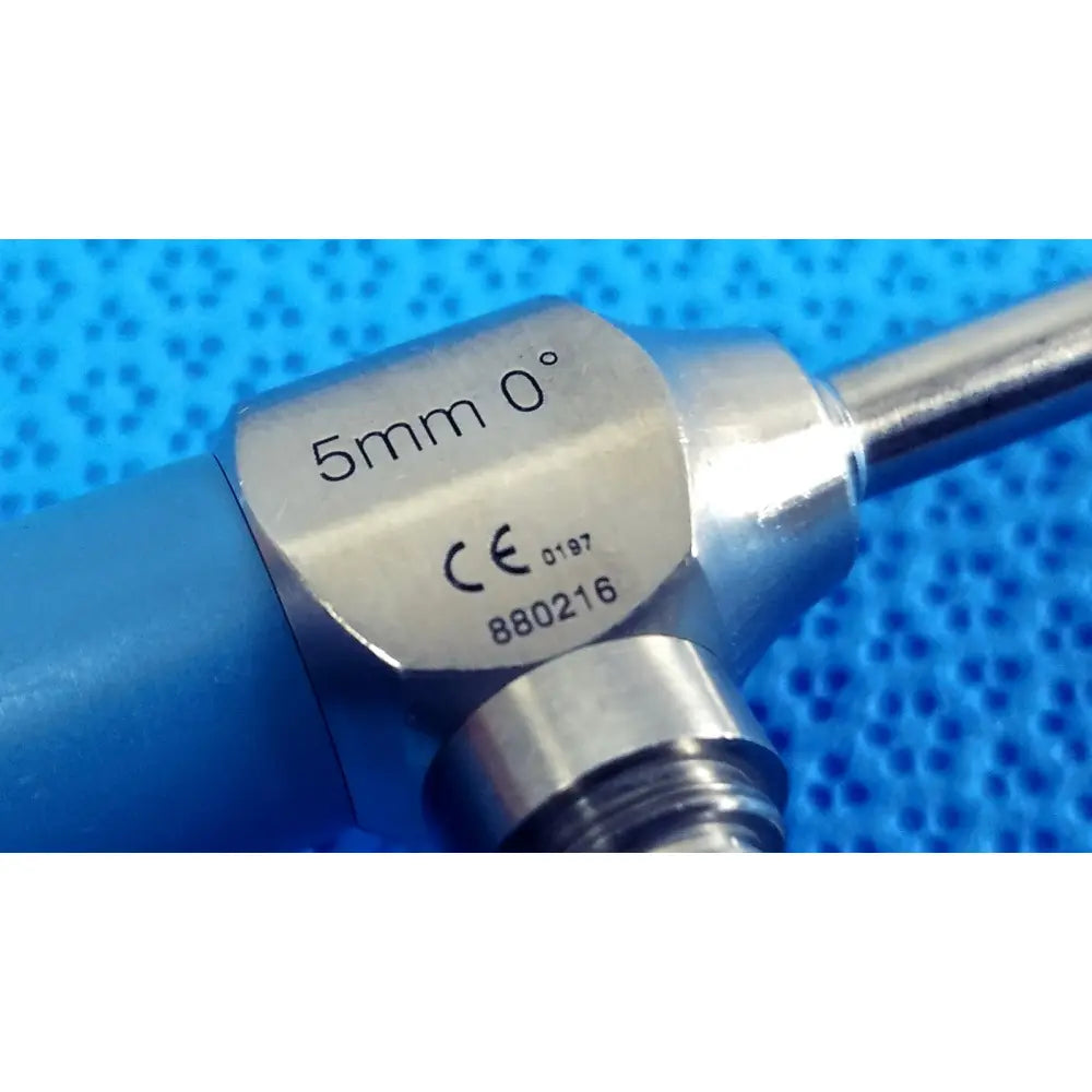 Silver metallic ideal eyes 5mm autoclavable endoscope with blue handle marked 5mm 0 degree and CE certification