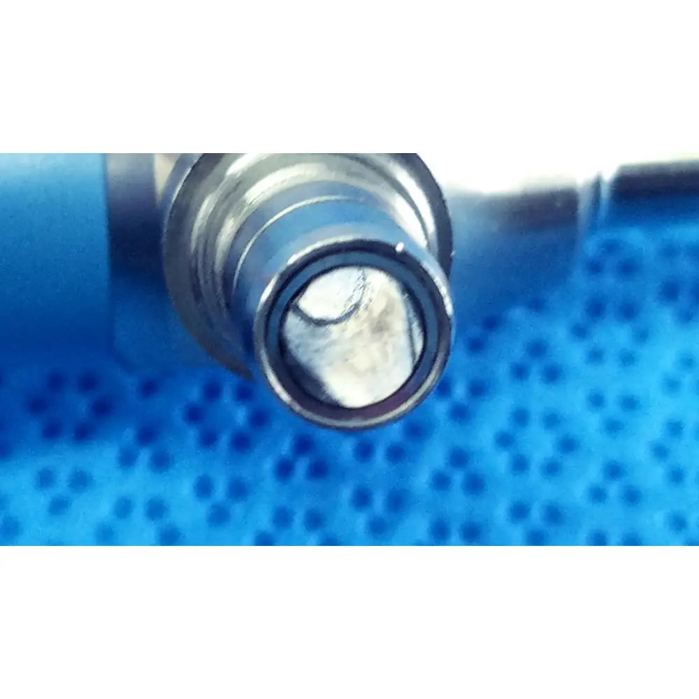 Silver-colored metallic vape pen atomizer with cylindrical design and visible coil for Stryker ideal eyes 5mm endoscope