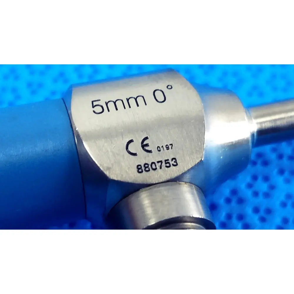 Silver metallic ideal eyes 5mm 0 degree endoscope with blue handle and ce marking for surgical use