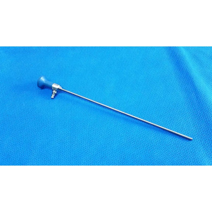 Blue-handled stryker ideal eyes 5mm autoclavable endoscope with long slender metallic shaft for surgical use