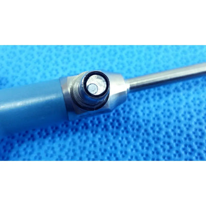 Blue-handled stryker ideal eyes 5mm autoclavable endoscope with metallic tip and black rubber seal