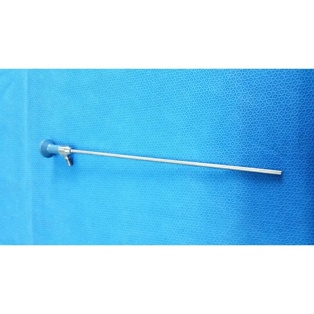 Silver ideal eyes 5mm autoclavable surgical endoscope with blue-gray handle and metallic shaft by stryker