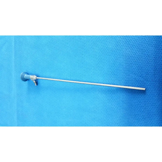 Silver ideal eyes 5mm autoclavable surgical endoscope with blue-gray handle and metallic shaft by stryker