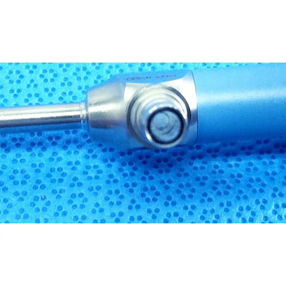 Blue and silver ideal eyes 5mm autoclavable endoscope with metallic tip and textured grip by Stryker