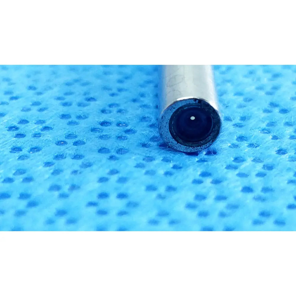 Silver cylindrical stryker ideal eyes 5mm autoclavable endoscope with black lens and metallic finish