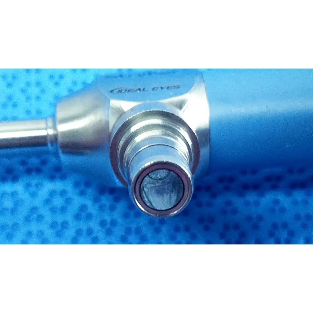 Blue and silver ideal eyes 5mm 0 degree autoclavable endoscope with metallic housing by Stryker model 502-539-010