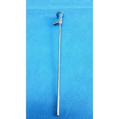 Blue-handled stryker ideal eyes 5mm autoclavable endoscope with slender metallic shaft for precise surgical use