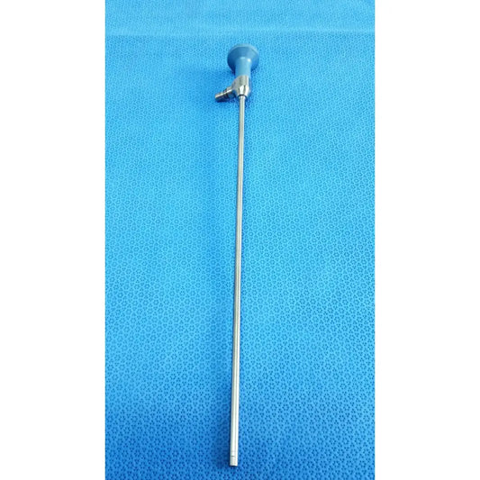 Blue-handled stryker ideal eyes 5mm autoclavable endoscope with slender metallic shaft for precise surgical use