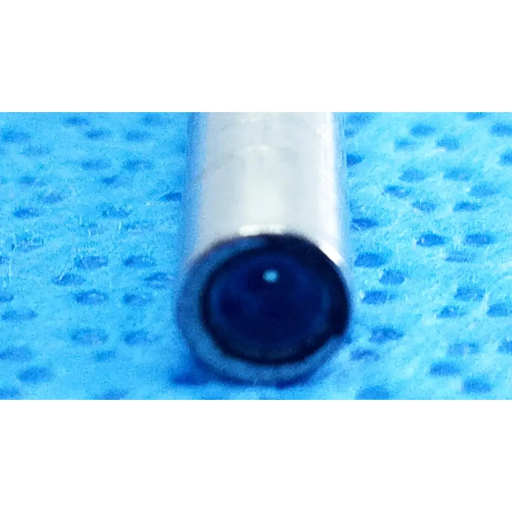 Silver cylindrical autoclavable endoscope with dark blue lens tip ideal eyes 5mm by stryker model 502-539-010