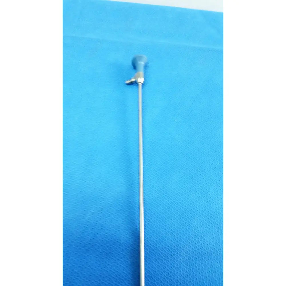 Silver autoclavable stryker ideal eyes 5mm surgical endoscope with blue-tipped camera head for precision use