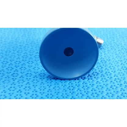 Blue cylindrical ideal eyes 5mm autoclavable endoscope with central hole and metallic attachment for surgical use