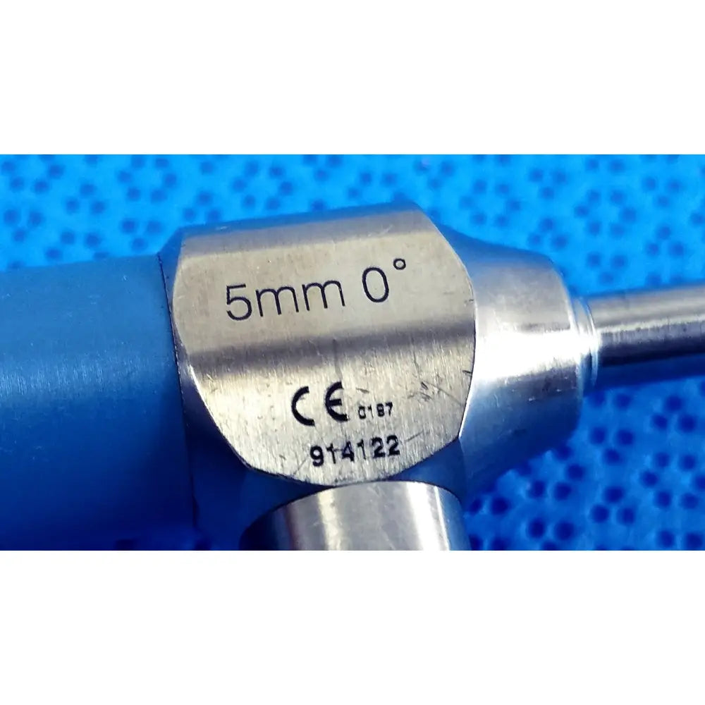 Silver metallic ideal eyes 5mm autoclavable endoscope with blue handle marked 5mm 0° and ce certification