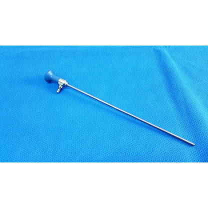 Blue-handled ideal eyes 5mm surgical endoscope with metallic shaft autoclavable for medical procedures
