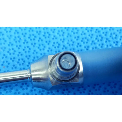 Blue-handled stryker ideal eyes 5mm autoclavable endoscope with metallic threaded connection and clear lens tip