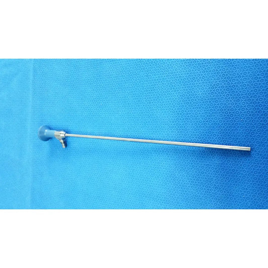 Silver ideal eyes 5mm autoclavable endoscope with blue-handled control knob and metallic shaft by Stryker