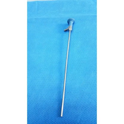 Silver surgical endoscope with blue handle and metallic joints ideal eyes 5mm autoclavable for medical use
