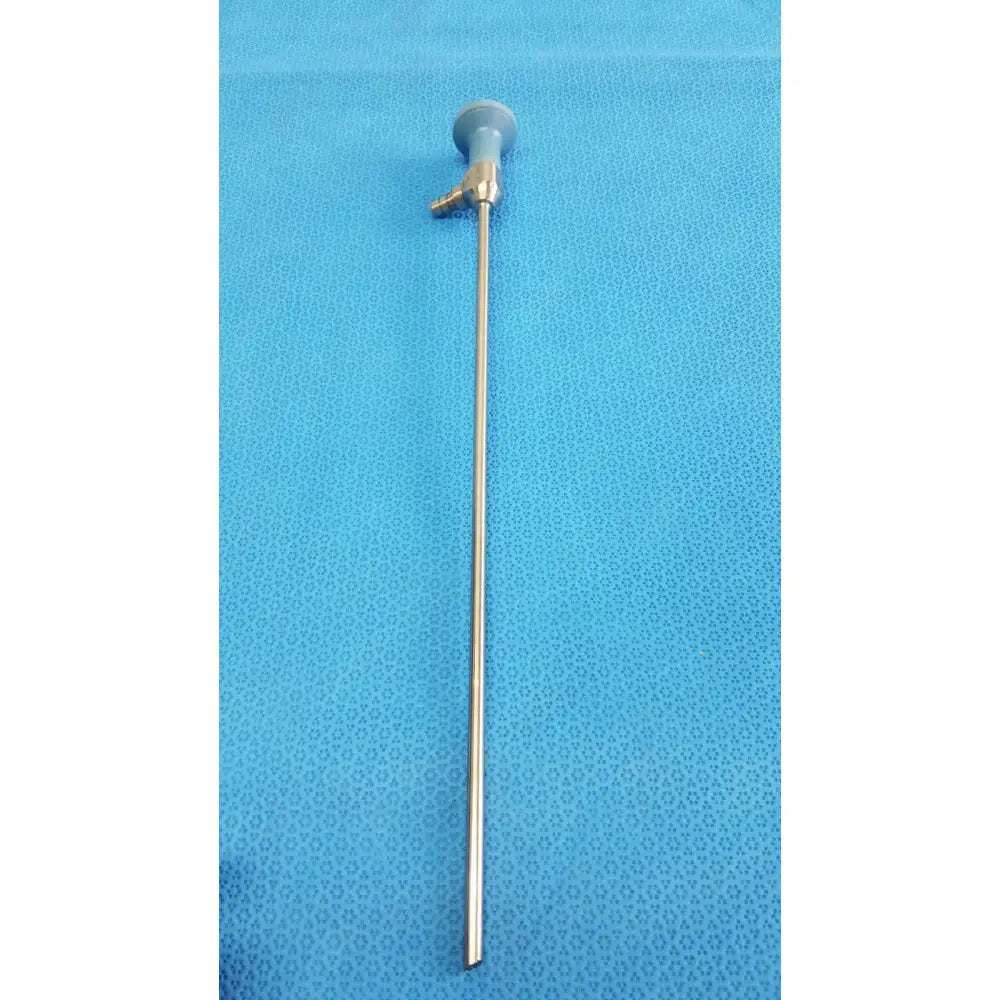 Silver surgical ideal eyes 5mm endoscope with blue control knob and brass valve for autoclavable medical use