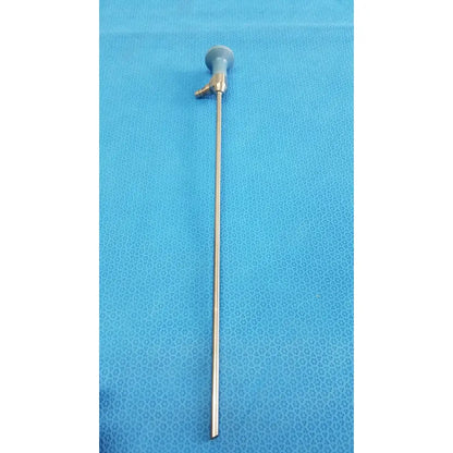 Silver surgical ideal eyes 5mm endoscope with blue control knob and brass valve for autoclavable medical use
