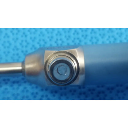 Blue-handled dental drill with metallic circular chuck and silver shaft compatible with stryker ideal eyes 5mm endoscope