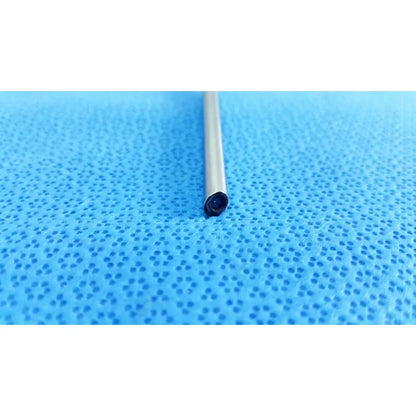 A sleek metallic cylindrical stryker ideal eyes 5mm 30° autoclavable endoscope with a dark circular lens
