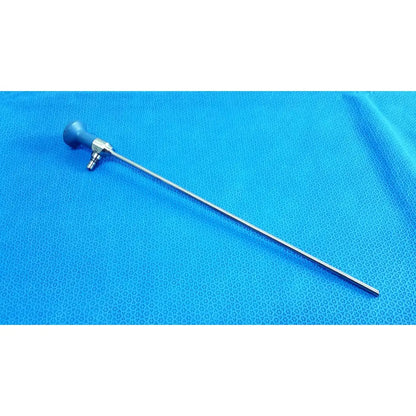 Blue-handled ideal eyes 5mm autoclavable endoscope with slender metallic shaft for precision surgical use
