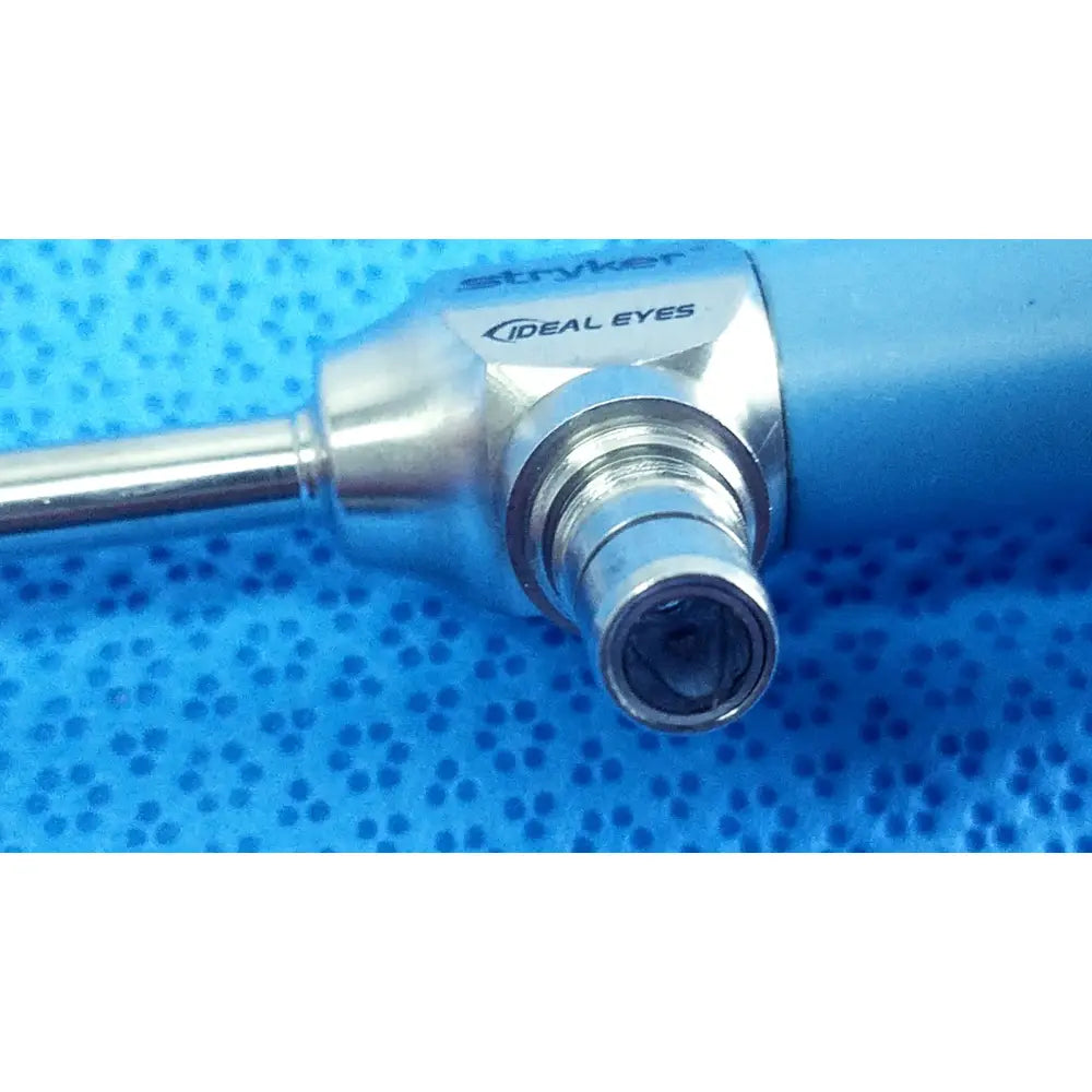 Blue and silver stryker ideal eyes 5mm 30° surgical endoscope with metallic lens housing autoclavable design