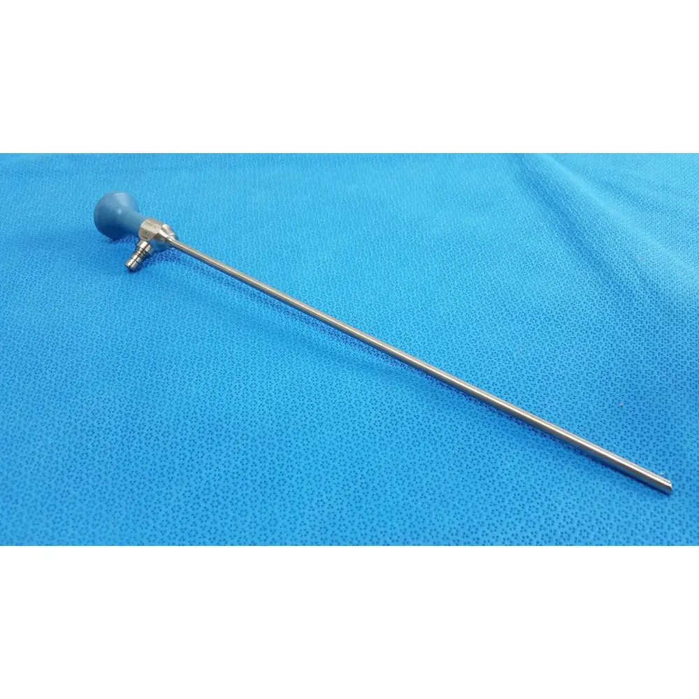 Blue-handled stryker ideal eyes 5mm 30° autoclavable endoscope with long slender metallic shaft for surgical use