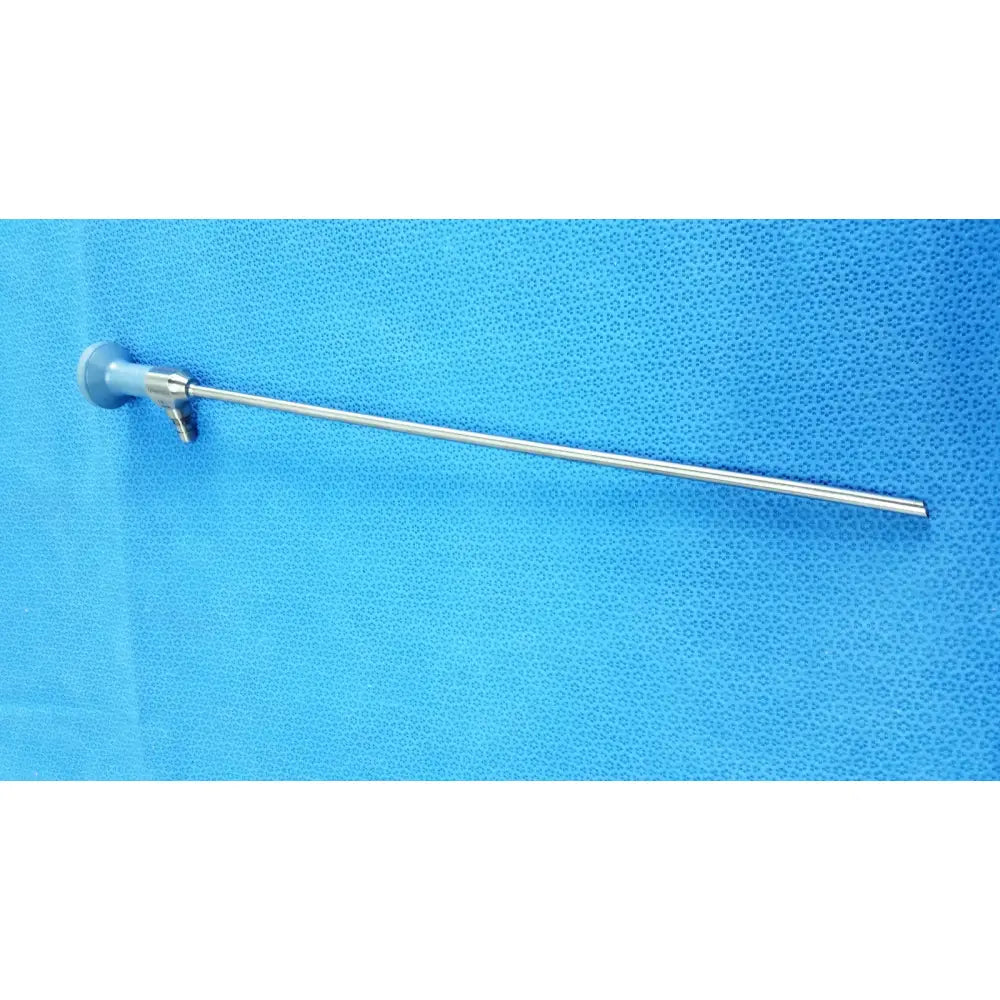 Silver surgical ideal eyes 5mm 30° autoclavable endoscope with slender metallic shaft and circular handle by Stryker