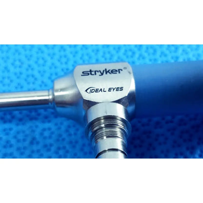 Stryker ideal eyes 5mm 30° autoclavable surgical endoscope with metallic silver joint and blue handle