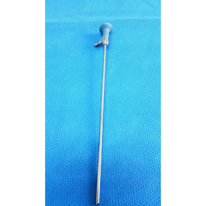 Blue-handled ideal eyes 5mm surgical endoscope with long slender metallic shaft for autoclavable medical use