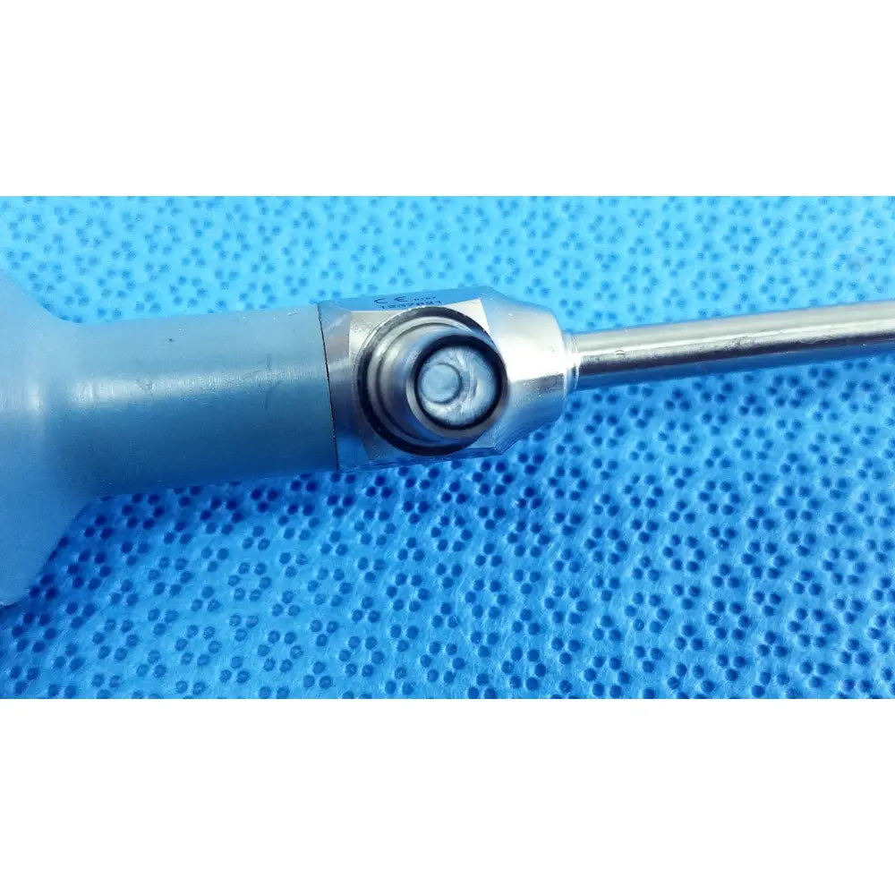 Silver surgical instrument with textured grip and metallic shaft for stryker ideal eyes 5mm autoclavable endoscope