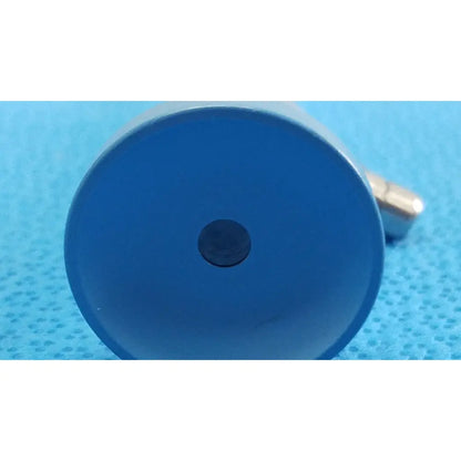 Blue cylindrical ideal eyes 5mm autoclavable endoscope with central black circular indentation for medical use